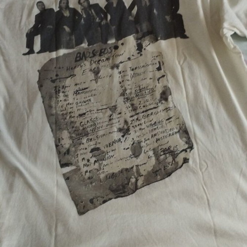Nick Cave T-shirt Henry's Dream Tour Europe 1991 XL used, white