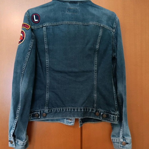 Vintage Levi's jacket used, women's blue size L