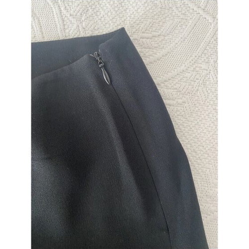 Blumarine mini skirt, black, asymmetric front slit