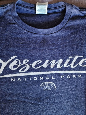 T-shirt Yosemite National Park used, size L, gray and blue