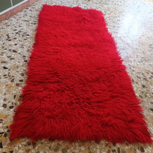 Flokati rug like new, size 1.80x0.85