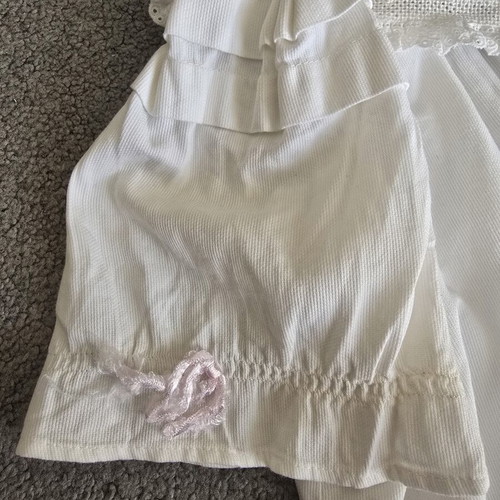 Vintage baptism dress 1960 used, cotton fabric