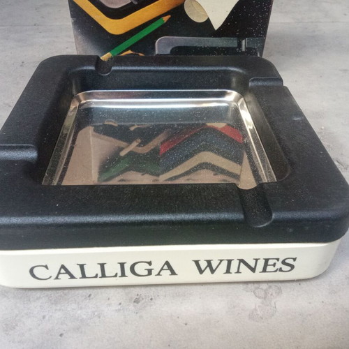 Calliga Wines collectible advertising ashtray 1980s
