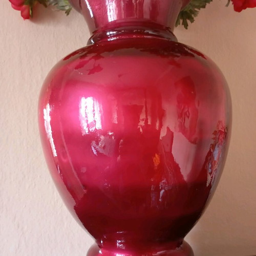 Flower vase 42 cm height and 24 cm width like new
