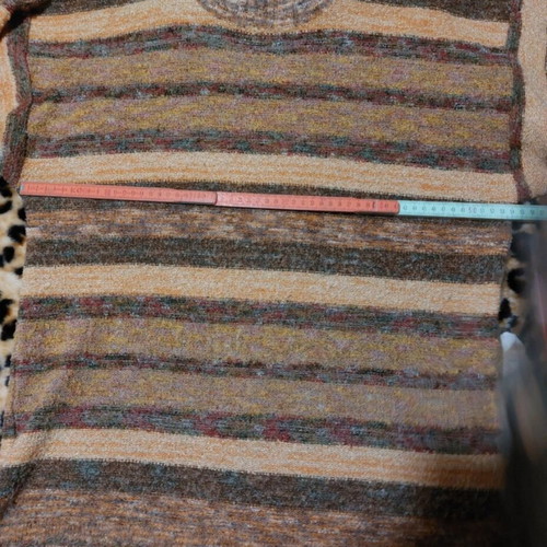 90s style multicolor sweater Greek tailoring