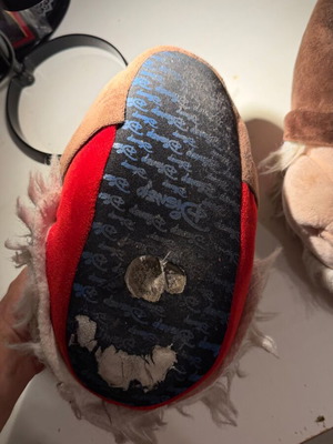 Disney Grumpy slippers used, brown