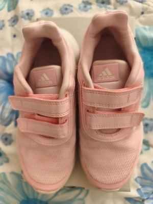 Adidas kids' athletic shoes used, size 32, pink