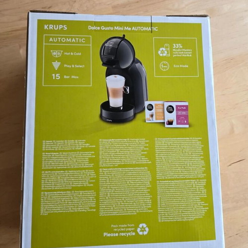 Krups Dolce Gusto Mini Me coffee machine like new, automatic