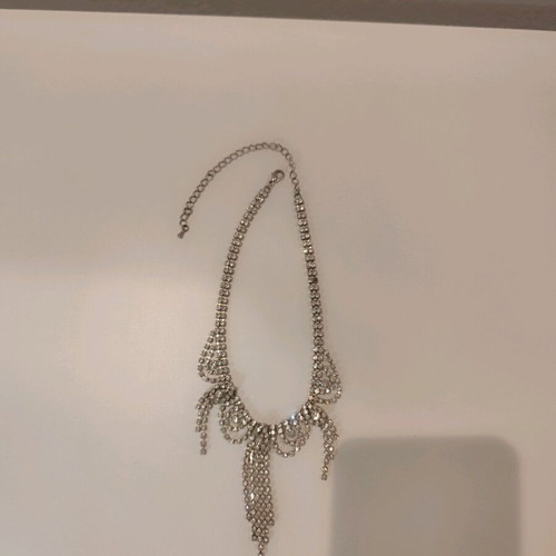 Necklace impressive used, silver
