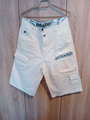 Βερμούδα Cars Jeans λευκή large σαν καινούργιο unisex