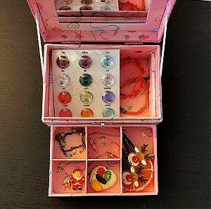 Παιδική Κοσμηματοθήκη με Αξεσουάρ | Children's Jewelry Box with Accessories