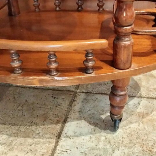 Classic wooden bar trolley table like new