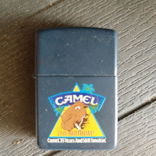 Zippo lighter collectible used for 75 years Camel anniversary