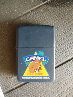 Zippo lighter collectible used for 75 years Camel anniversary