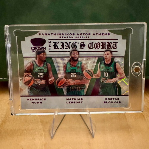 Panathinaikos The King’s Court collectible card 23/25 Panini Crown Royale 2023-24