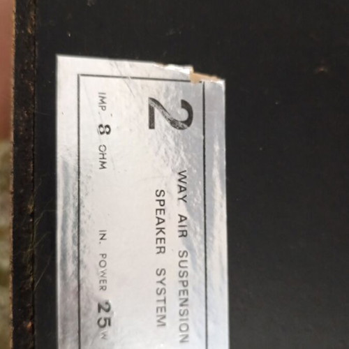 Vintage ηχεία 2 δρόμων μεταχειρισμένα, 25W 8 Ohm, ξύλινη καμπίνα δεκαετίας '70