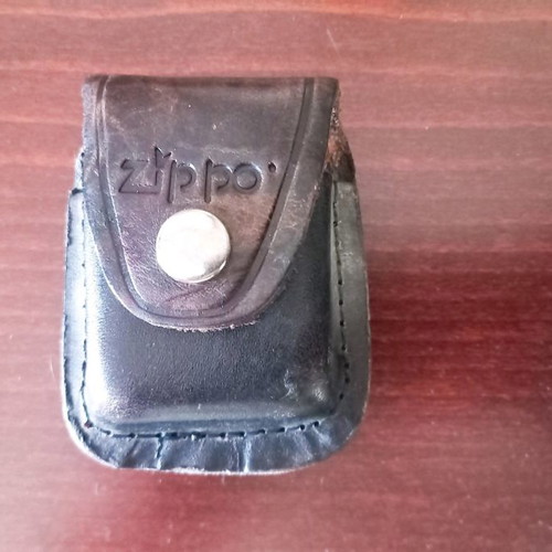 Zippo leather case used with belt clip