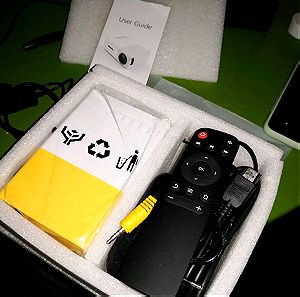 Led mini projector προτζεκτορας φορητός για παιδικά και δωρο μαζι  1 τεμ hdmi  chromecast