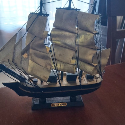 Cutty Sark wooden decorative ship used