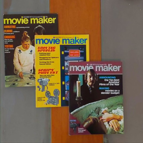 MovieMaker magazines like new, set of 20, 70s super 8mm cinema