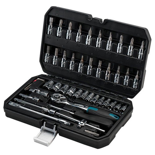 Bormann 46-Piece 1/4" Ratchet Set New in Plastic Case