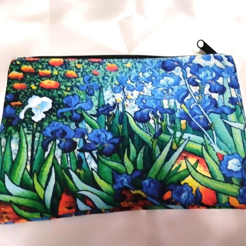 Van Gogh "Irises" Cosmetic Bag new multicolor