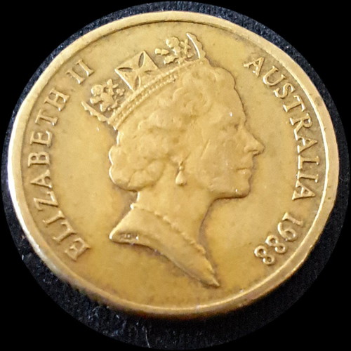 2 dollars Australia 1988 used, rare collectible