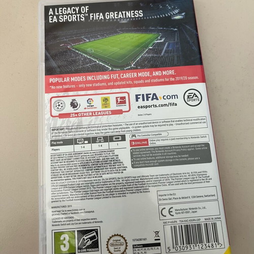 FIFA 2020 Nintendo Switch like new