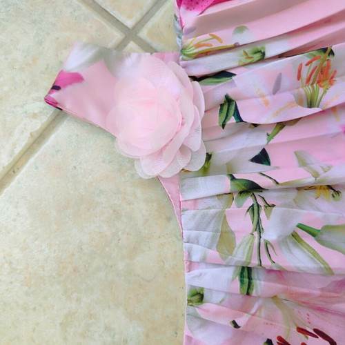 Evita Miss Pink Pleated Pants with Top Size 16 new