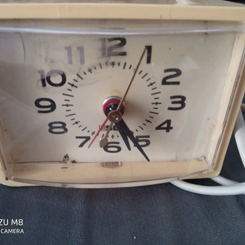 Table clock with alarm used, old style