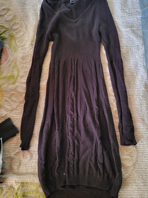 Long knitted dress gray Mango like new