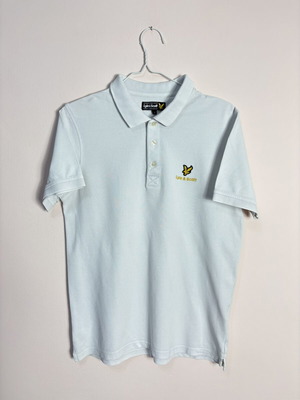 Lyle and Scott polo shirt size L like new, white