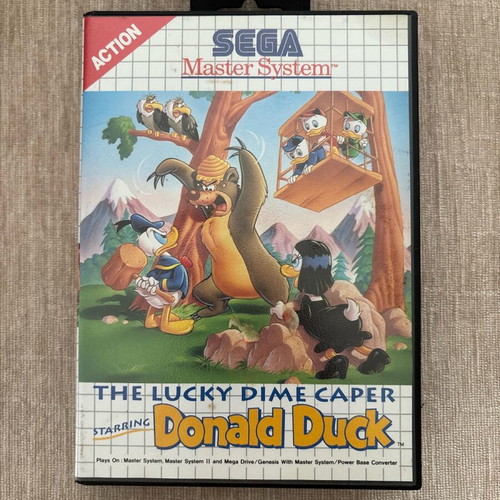 Donald Duck Lucky Dime Caper SEGA Master System PAL English used complete