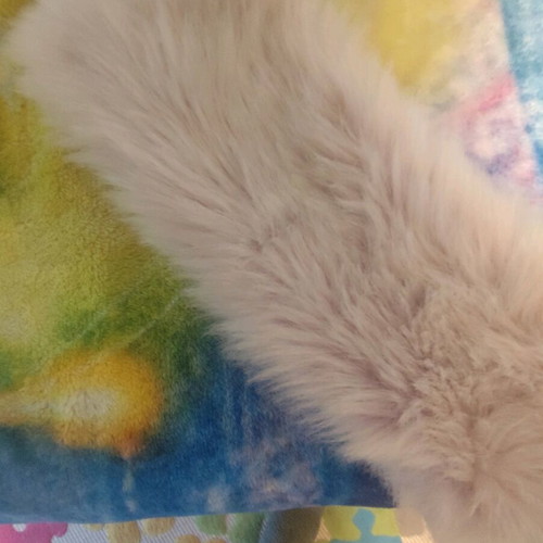 Pink synthetic fur neckpiece new