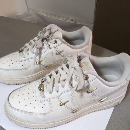 Nike Air Force 1 '07 LX women's sneakers, sail metallic gold, size 36