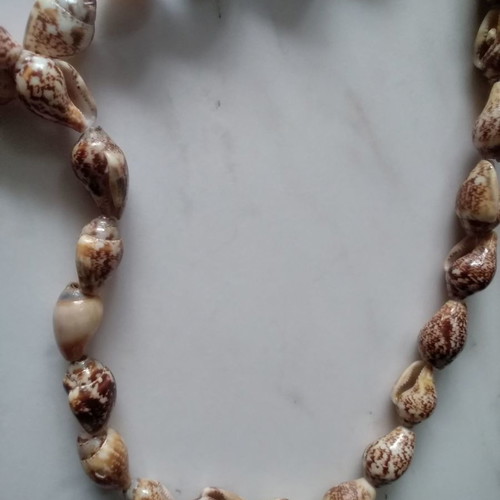 Shell necklace used, large size with knot