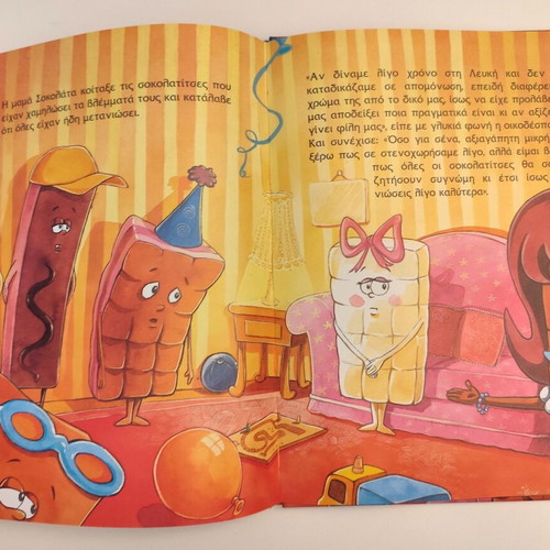 The White and the Black Chocolate children's book like new