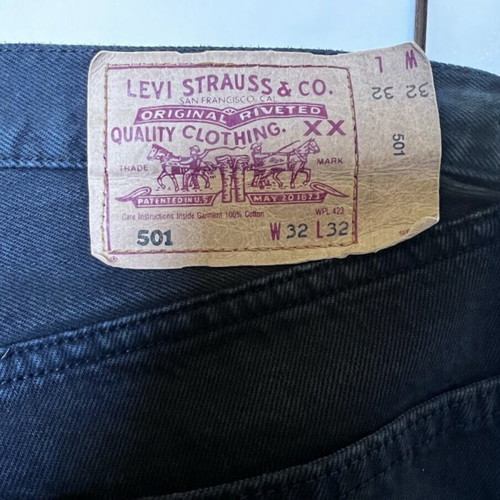 Levi's 501 jeans, black, W32 L32