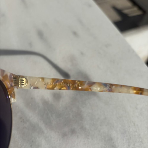 Gentle Monster sunglasses like new with mosaic pattern and orange gold frame