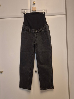 H&M maternity jeans black like new, size S