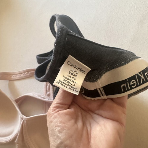 Calvin Klein sports bra used, size S, blue