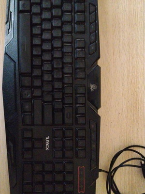 Turbo X wired keyboard and Lenovo wired mouse used