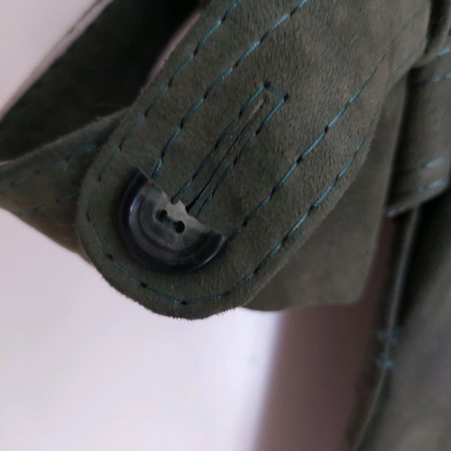 Kastorino coat used women's two-tone olive '70s
