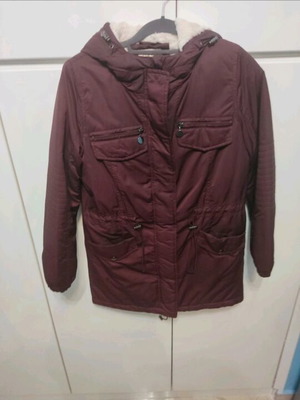 Eggplant Parka Like New With Inner Fur Hood