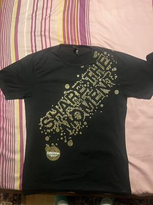 T-shirt Eurovision Song Contest Oslo 2010 σαν καινούργιο, μαύρο με χρυσό print