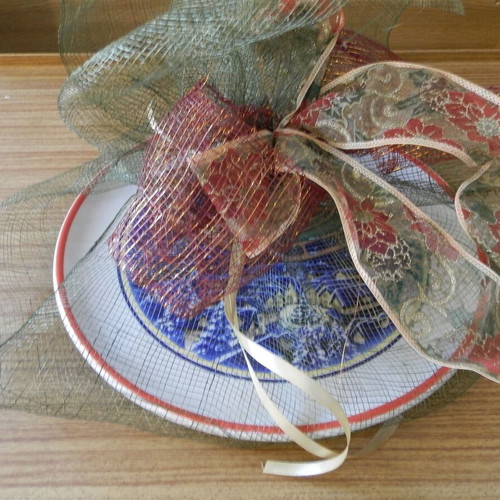 Christmas platter with ready decoration like new