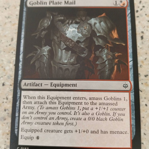 Magic the Gathering Goblin Plate Mail card