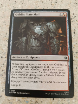 Magic the Gathering Goblin Plate Mail card