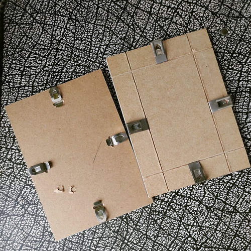 Clip photo frames used, pack of 16, various sizes with glass surface