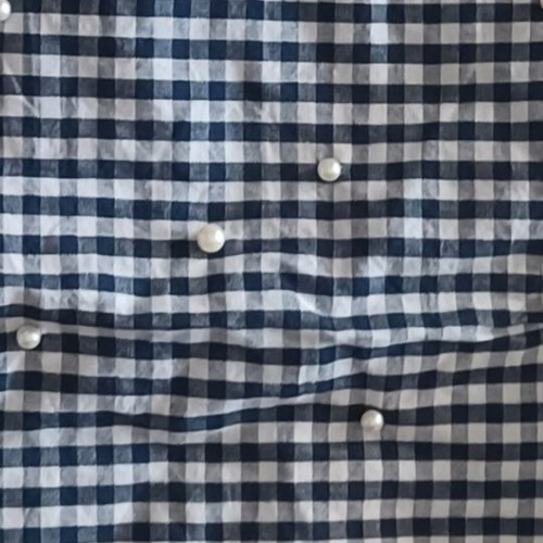 Summer blouse cotton with pearls like new, size S